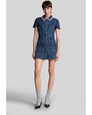 Self-Portrait Mini Dress - Blue