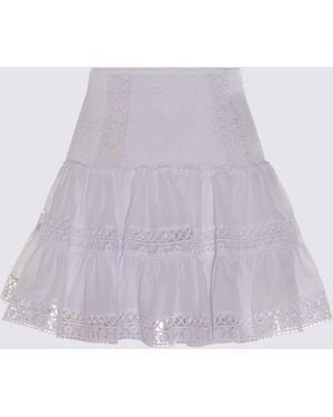 Charo Ruiz Cotton Mini Skirt - Purple