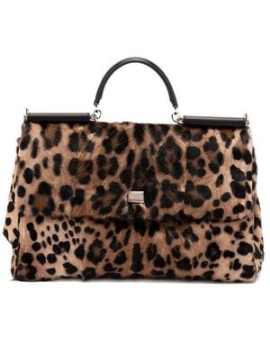Dolce & Gabbana Tote Bags - Brown