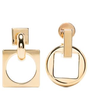 Jacquemus Les Pendantes Rond Carré Earrings - Metallic