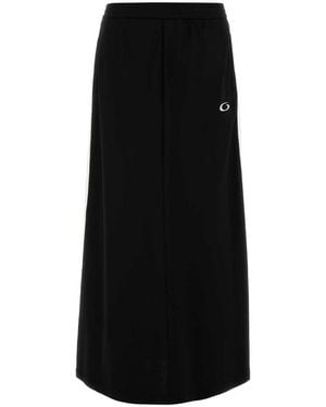 Balenciaga Cotton Long Skirt - Black