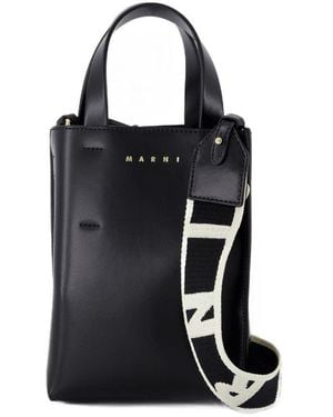 Marni Museo Nano Shopper Bag - Black