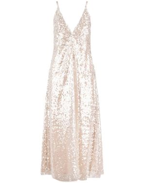 Philosophy Di Lorenzo Serafini Long Sequin Dress - White