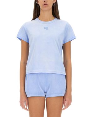 T By Alexander Wang Logo T-Shirt - Blue