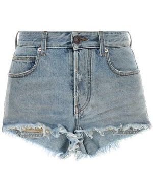 【BALENCIAGA】Denim Mini Shorts デニム ミニ ショートパンツ Balenciaga Shorts for Women | Online Sale up to 60% off | Lyst