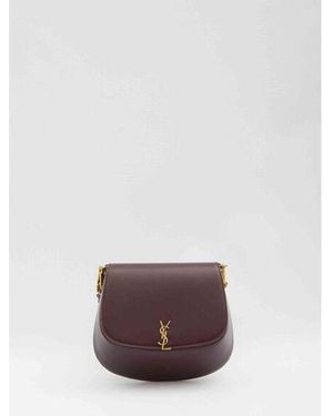 Saint Laurent "Voltaire" Shoulder Bag Mini - Brown