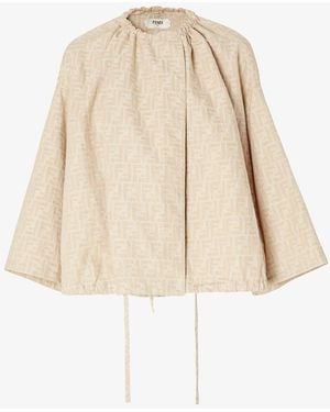 Fendi "Ff Chambray" Jacket - Natural