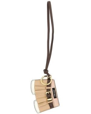 Miu Miu Key Tag - Metallic