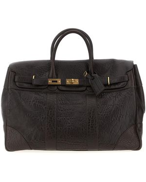 BRUNELLO CUCINELLIトラベルウィーケンダー レザーボストンバッグ Brunello Cucinelli Country Weekender Bag Travel Leather
