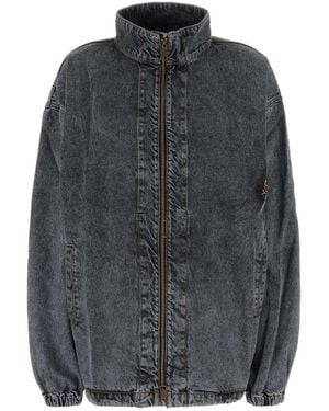 Y. Project Organic Cotton Deconstructed Denim Jacket - Gray