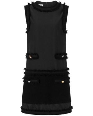 Moschino Stretch Boucle Dress - Black
