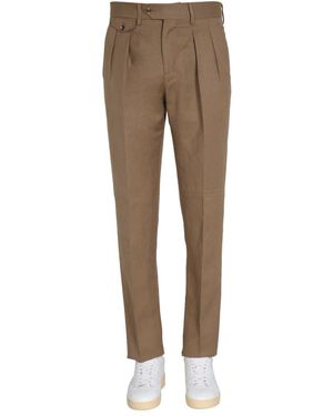 Lardini Regular Fit Trousers - Natural