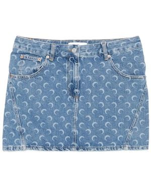 Marine Serre Skirts - Blue