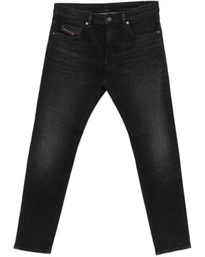 DIESEL Jeans With Logo Plaque - Black