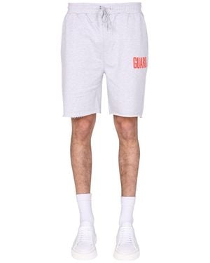 Helmut Lang Fleece Bermuda - White