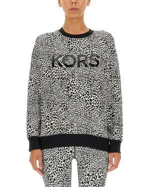 MICHAEL Michael Kors Sweatshirt With Logo Print - Grey