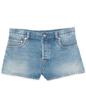 Gucci Denim Cotton Shorts - Blue