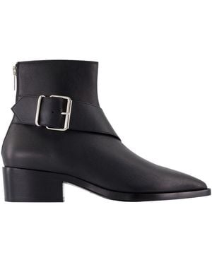 McQueen Cowboy Boots - Black