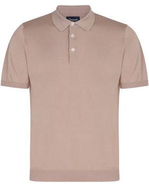 Drumohr Knitted Cotton Polo Shirt - Pink