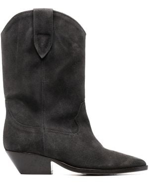 Isabel Marant Duerto Leather Boots - Black