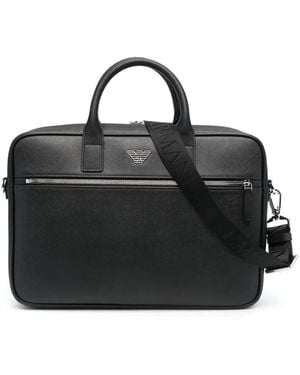 Emporio Armani Briefcase Bags - Black