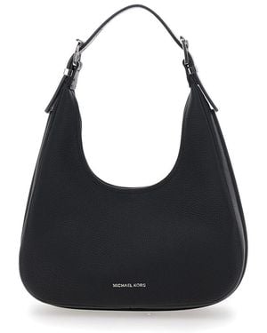 Michael Kors 'Nolita' Shoulder Bag With Logo Lettering On The Front - Black