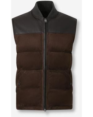 Brioni Leather Vest - Black