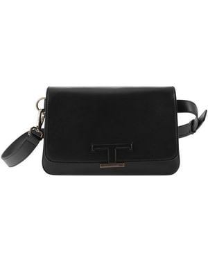 Tod's T Timeless Leather Mini Bum Bag - Black