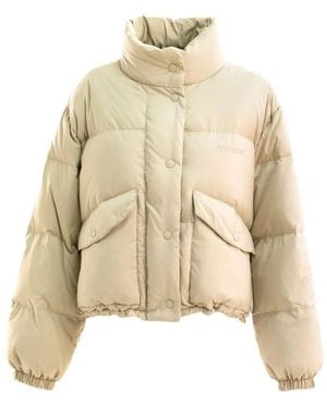 Miu Miu Piumini Ponge'Tec Piumino - Natural