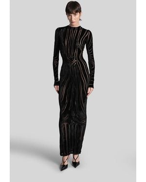 Balmain Long Dress - Black