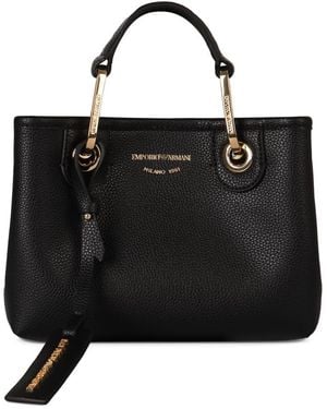 Emporio Armani Small Eco-Leather Handbag - Black
