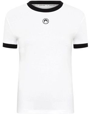 Marine Serre T-Shirts And Polos - White