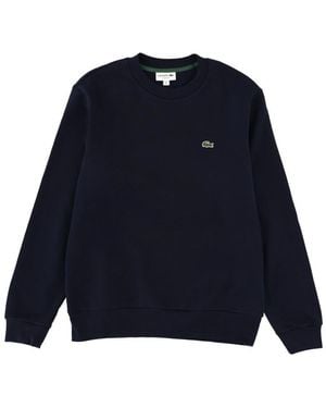 Lacoste Fleece Sweatshirt With Logo - Blue