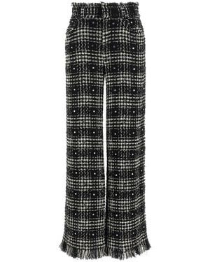 GIUSEPPE DI MORABITO Prince Of Wales Trousers - Black