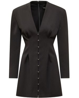 Del Core V-Neck Dress - Black