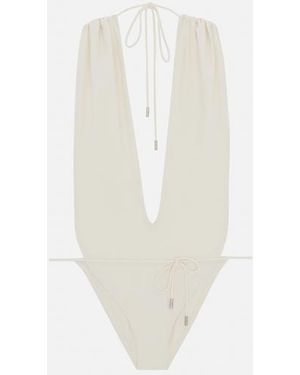 「SAINT LAURENT」オープンバック カットアウト スイムスーツ Women's Saint Laurent Beachwear and swimwear outfits | Lyst