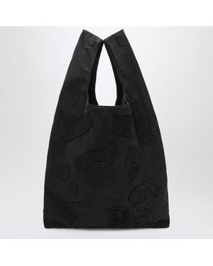 Magliano X D2 Canvas Tote With Patches - Black
