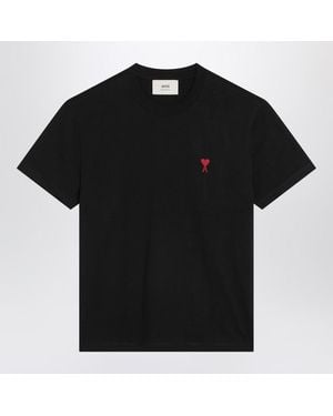 Ami Paris De Coeur T-Shirt - Black
