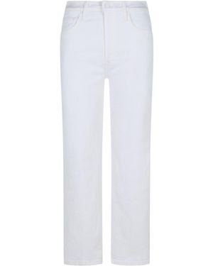 Mother 'The Rambler Zip Ankle' Cotton Jeans - White