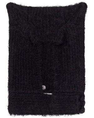 Coperni Knitted Horns Cap - Black