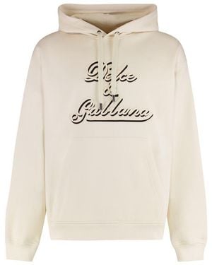 Dolce & Gabbana Hooded Sweatshirt - Natural