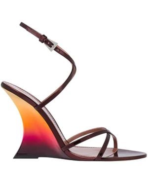 Paris Texas Nina Sandal 105 Mirror Leather Sandals Colour Wine Sunset - Pink