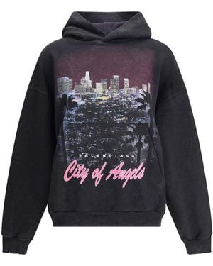 Balenciaga City Of Angels Hoodie - Blue