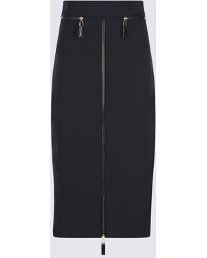ワンピース ELISABETTA FRANCHI Women Mid Skirts AM52B51E2110 Black Elisabetta Franchi Black Skirt - Black - Women | GO04252E2110
