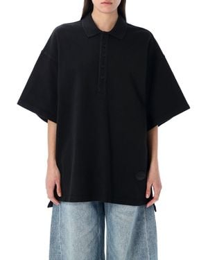 Alexander Wang Oversized Polo Shirt - Black