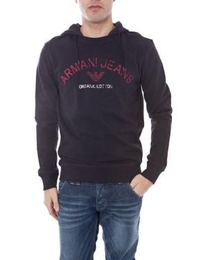 Armani Jeans Sweatshirt Hoodie - Blue