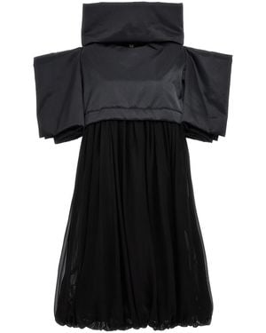 Comme des Garçons Two-Material Dress - Black