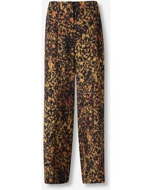 Ulla Johnson Wide Leopard Trousers - Multicolour