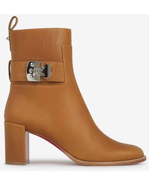 Christian Louboutin Booty Lock Boots - Brown