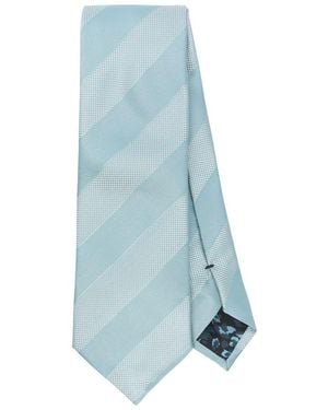 Paul Smith Tie 8Cm Tonal Stripes Accessories - Blue